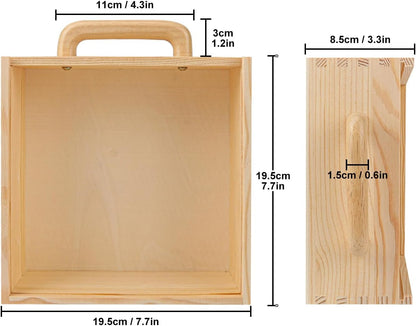 Holzbox aus Kiefernholz – Unbehandelt mit Schiebedeckel