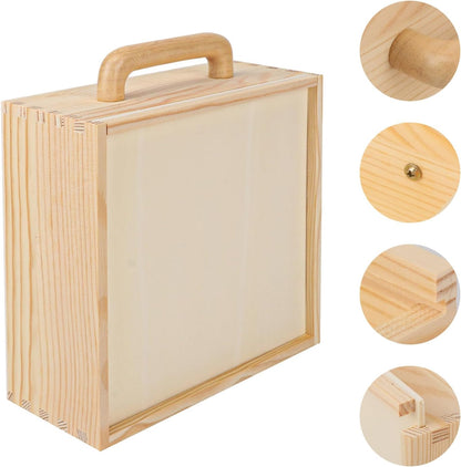 Holzbox aus Kiefernholz – Unbehandelt mit Schiebedeckel