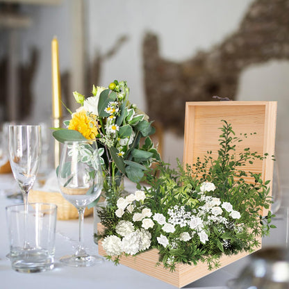 Holzbox aus Kiefernholz – Mit Klappdeckel & Verschluss