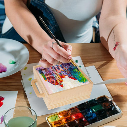 Holzbox aus Kiefernholz – Unbehandelt mit Schiebedeckel