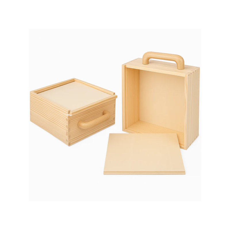 Holzbox aus Kiefernholz – Unbehandelt mit Schiebedeckel