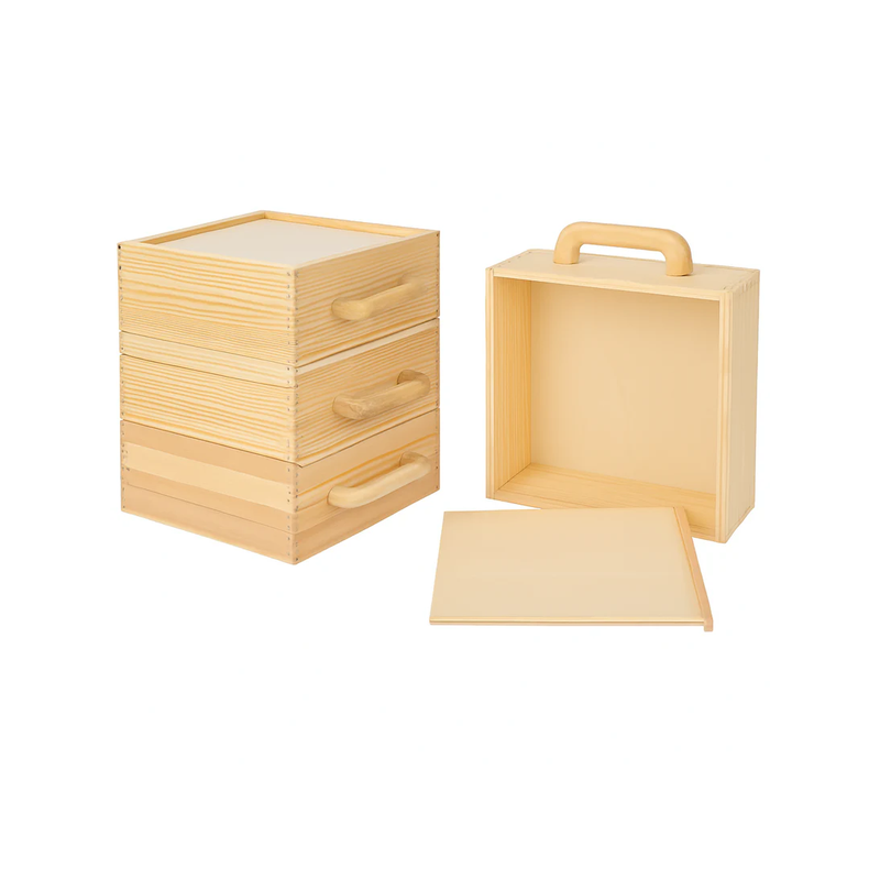 Holzbox aus Kiefernholz – Unbehandelt mit Schiebedeckel